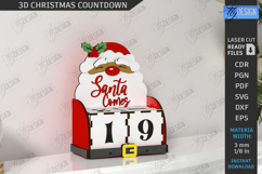 3D Christmas Countdown Laser Cut Bundle|Christmas Calendar Product Image 10