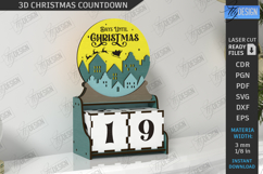 3D Christmas Countdown Laser Cut Bundle|Christmas Calendar Product Image 11
