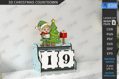3D Christmas Countdown Laser Cut Bundle|Christmas Calendar Product Image 12