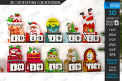 3D Christmas Countdown Laser Cut Bundle|Christmas Calendar Product Image 1
