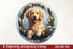 3D Christmas Dog Ornaments Engraved Bundle, 3D Dog Christmas Product Image 1