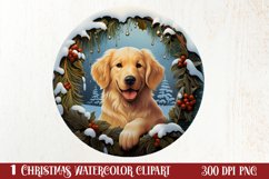 3D Christmas Dog Ornaments Engraved Bundle, 3D Dog Christmas Product Image 1