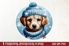 3D Christmas Dog Ornaments Engraved Bundle, 3D Dog Christmas Product Image 1