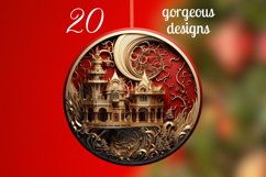 Fantasy Christmas Ornaments Sublimation Bundle PNG / 300 DPI Product Image 2