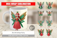 Mug Wrap Design 3D Christmas Fairy Product Image 1