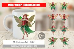Mug Wrap Design 3D Christmas Fairy Product Image 1