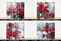 3D Christmas Flowers Snow Tumbler Wrap Bundle Product Image 4
