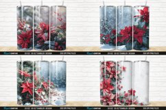 3D Christmas Flowers Snow Tumbler Wrap Bundle Product Image 6