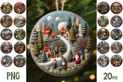 3D Christmas Gnomes Ornaments Bundle PNG Product Image 1