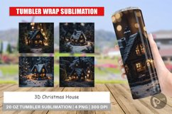 Tumbler Wrap 3D Christmas House Product Image 1