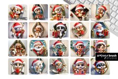 3d Christmas Mouse Pad Sublimation Bundle Smashed Wall PNG