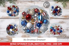 Wind Spinner 3D Christmas Ornament Product Image 1