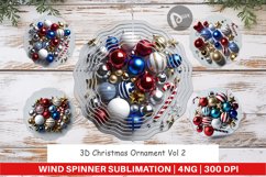 Wind Spinner 3D Christmas Ornament Product Image 1