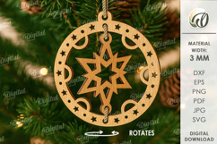 3D Christmas Ornaments Bundle Laser Cut. Christmas Decor SVG Product Image 2