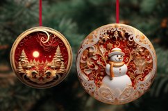Fantasy Christmas Ornaments Sublimation Bundle PNG / 300 DPI Product Image 5