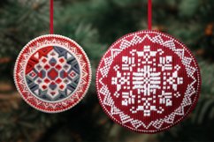3D Christmas Ornaments Sublimation Bundle / Christmas PNG Product Image 5