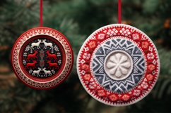 3D Christmas Ornaments Sublimation Bundle / Christmas PNG Product Image 7