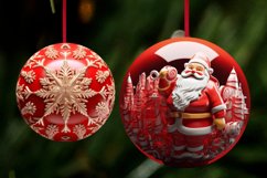 3D Christmas Ornaments Bundle / 3D Christmas Sublimation Png Product Image 5