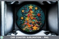 Gorgeous3D Christmas Quilled Car Coaster design.