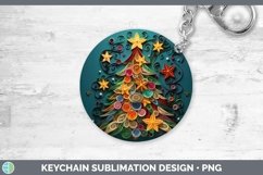 Gorgeous3D Christmas Quilled Keychain design.
