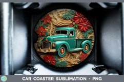 Gorgeous3D Christmas Quilled Car Coaster design.
