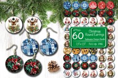 3D Christmas Round Earring Sublimation Design with 3D Christmas Flowers, Christmas baby animals includes 60 designs. Express your individuality, elevate your mood, and spread joy with these earrings. 