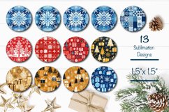 3D Christmas Round Earring Sublimation Design with 3D Christmas Flowers, Christmas baby animals includes 60 designs. Express your individuality, elevate your mood, and spread joy with these earrings. 