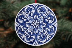Italian Tiles Christmas Ornaments Sublimation Bundle PNG Product Image 6
