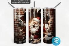 3d printed santa,holiday tumbler wrap,png for sublimation,Commercial Use,digital download,tumbler sublimation,3d tumbler wrap,3d tumbler design