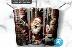 3d printed santa,holiday tumbler wrap,png for sublimation,Commercial Use,digital download,tumbler sublimation,3d tumbler wrap,3d tumbler design