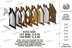 3D Christmas Shadow Box Laser Cut. Christmas Decor SVG Product Image 2