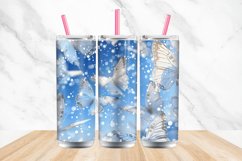 3D Christmas Snow Butterflies Tumbler Wrap Bundle Product Image 4
