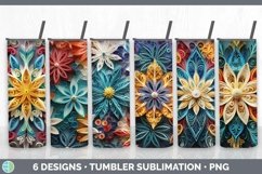 Bundle of six Watercolor Christmas Tumbler designs.