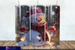 3D Christmas Snowman Tumbler Wrap Product Image 1