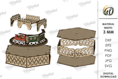 3D Christmas Stand Laser Cut. Christmas Decor SVG Product Image 3