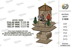 3D Christmas Stand Laser Cut. Christmas Decor SVG Product Image 2
