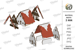 3D Christmas Stand Laser Cut. Christmas Decor SVG Product Image 5