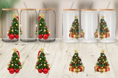 3D Christmas Tree Glass Can Wraps Product Image 3