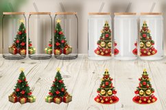 3D Christmas Tree Glass Can Wraps Product Image 4