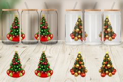 3D Christmas Tree Glass Can Wraps Product Image 5