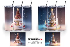 3D Christmas tree baubles | Tumbler Sublimation Wrap Product Image 3