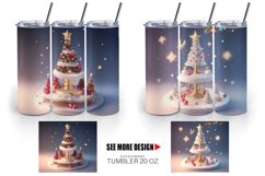 3D Christmas tree baubles | Tumbler Sublimation Wrap Product Image 2