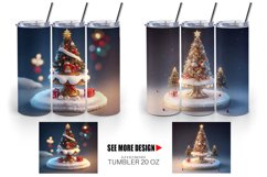 3D Christmas tree baubles | Tumbler Sublimation Wrap Product Image 5