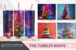 3D Christmas Tree Colorful Tumbler Wrap Product Image 1