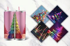 3D Christmas Tree Colorful Tumbler Wrap Bundle Product Image 2