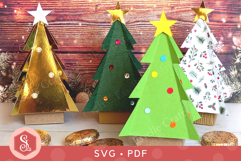 Christmas Tree Favour Box SVG and PDF Templates Product Image 3