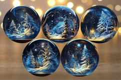 3D Christmas Tree Round Ornaments Sublimation Bundle Png Product Image 4