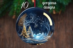 3D Christmas Tree Round Ornaments Sublimation Bundle Png Product Image 2