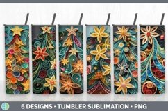 Bundle of six Watercolor Christmas Tumbler designs.