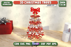 3D Christmas Tree Laser Cut|Layered Christmas Tree|Holidays Product Image 1